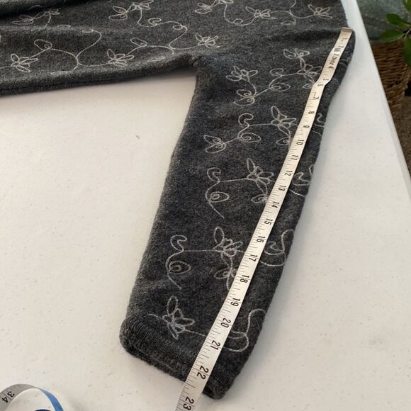 Vintage Tally Ho Embroidered Wool Button Front Cardigan Sweater Long Sleeve Warm - Picture 12 of 15